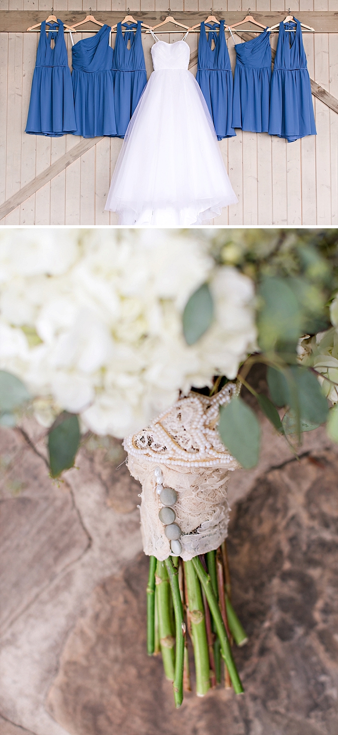 Loving this Bride's dainty wedding day details!