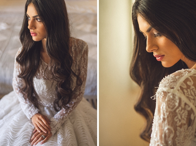 How amazing does this Bride look?! We're in LOVE with this wedding day style!