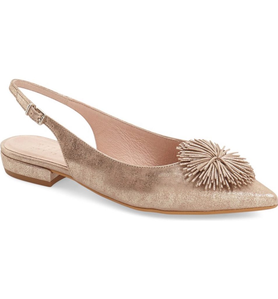 I could totally wear these bridal flats again after the wedding! Faylynn Fringe Flower Slingback HISPANITAS.