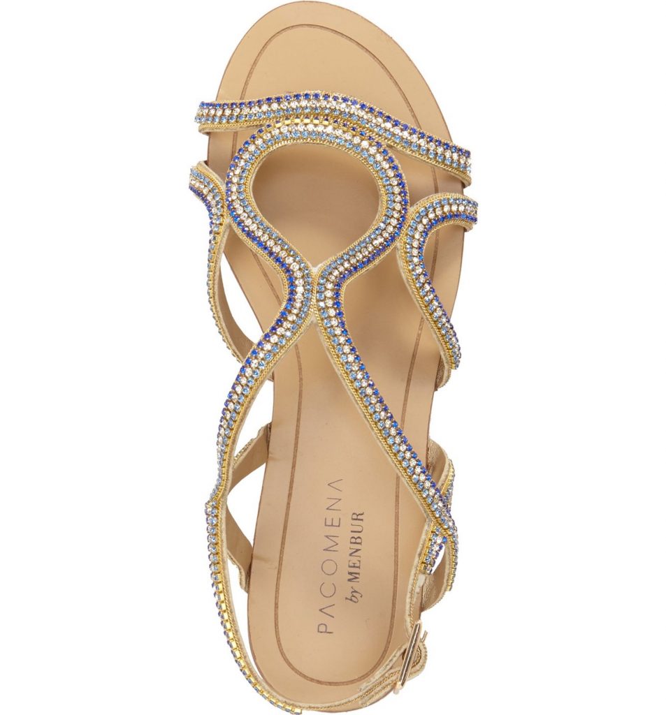 These would be perfect for wedding flats and even have a little "something blue" on them!