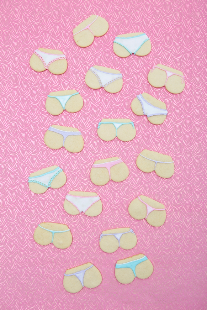 Learn how to make these thong sugar cookies, perfect for a bachelorette party!