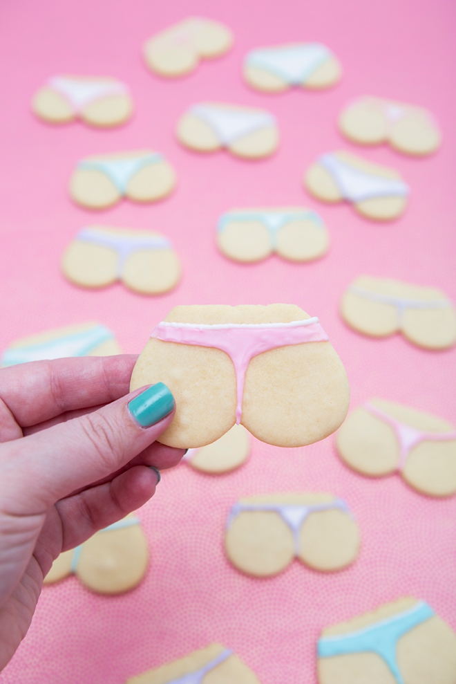 OMG, You Have To See These DIY Cheeky Bachelorette Party Sugar Cookies!