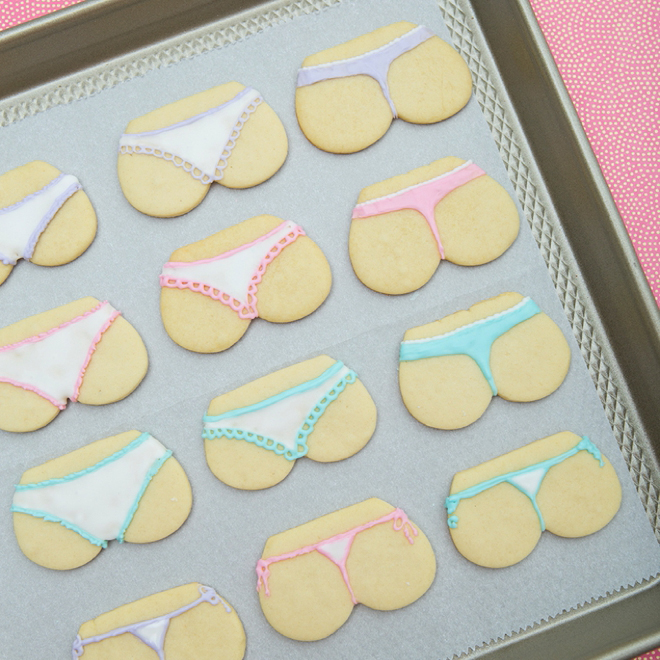 Lingerie Sugar Cookies