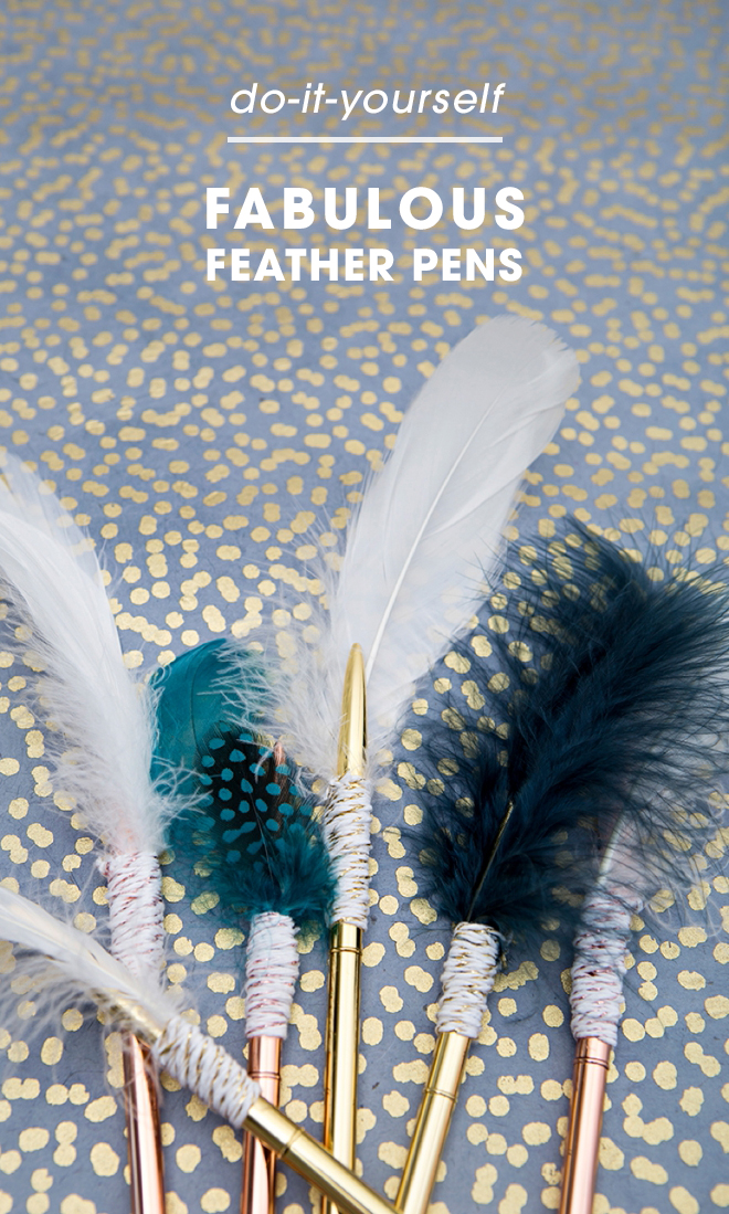 Craft Of The Day: Give Ordinary Pens A Pretty Look With Feathers