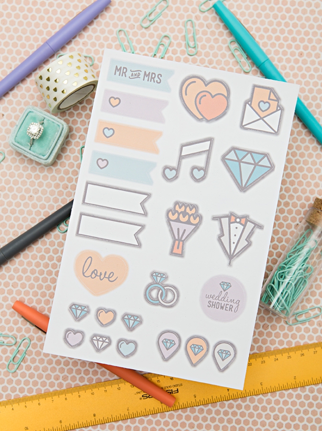 FREE adorable DIY cute planners and planner stickers