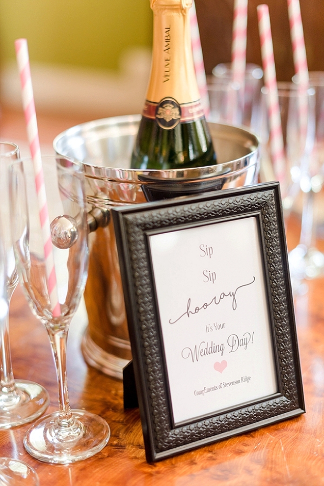 We're loving Sip Hip Hooray sign for getting ready! So cute!