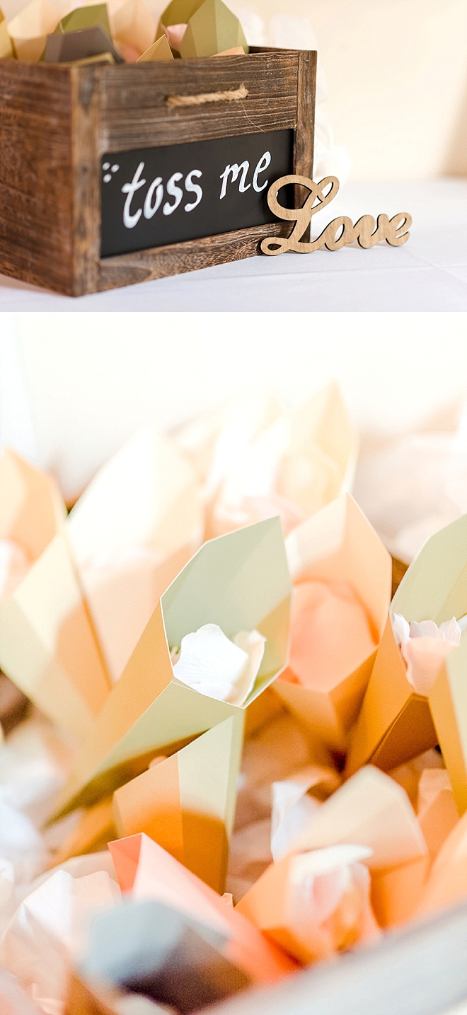 These super sweet ceremony toss petals are making a come back!