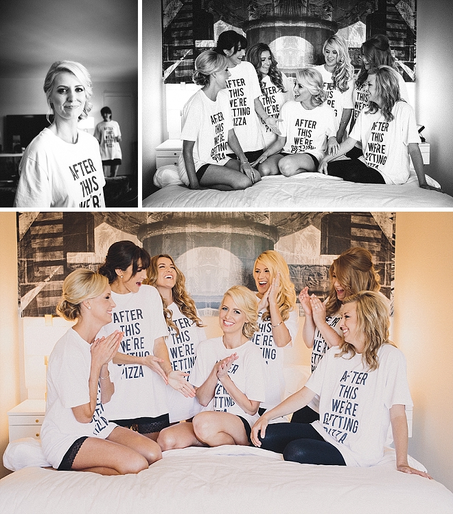What's better than these amazing Bridal Party tee's?! The Bride designs them! We love them!