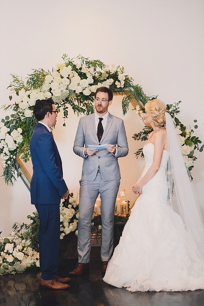 We're swooning over this super sweet and hilarious ceremony!