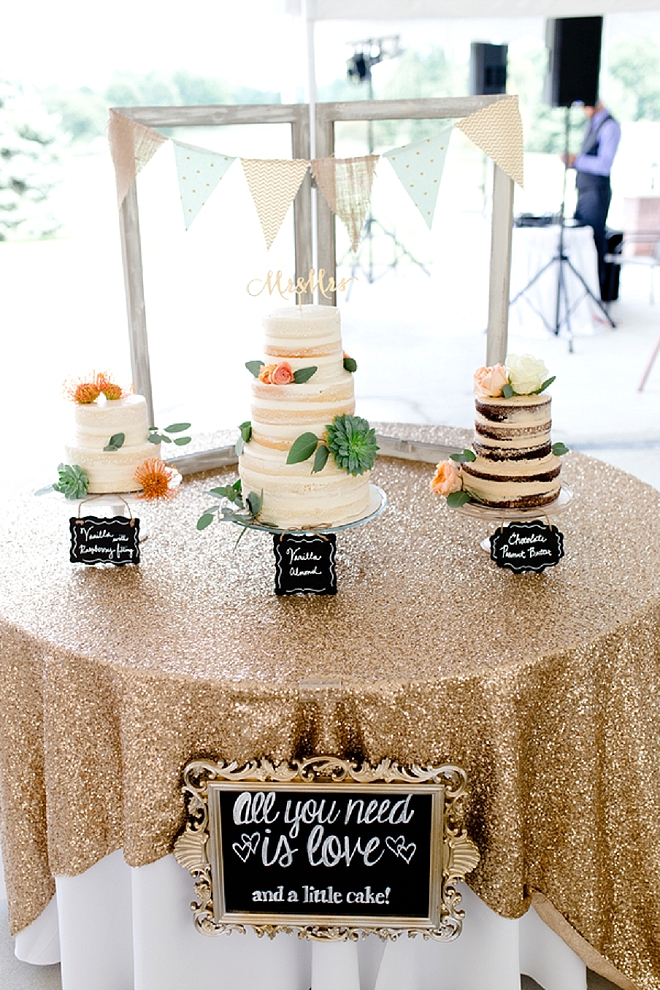 Check out this couple's amazing dessert table! So stunning!