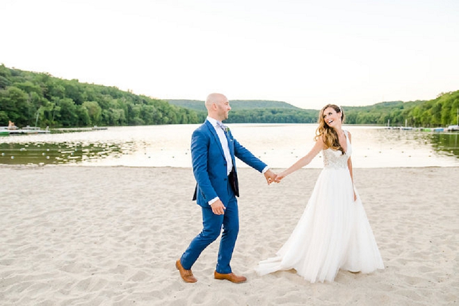 We are in LOVE with this stunning couple and their gorgeous lakeside wedding!