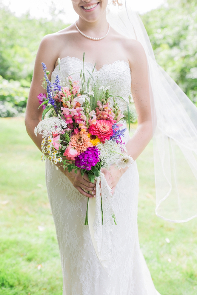 The beautiful Bride and her stunning bouquet!