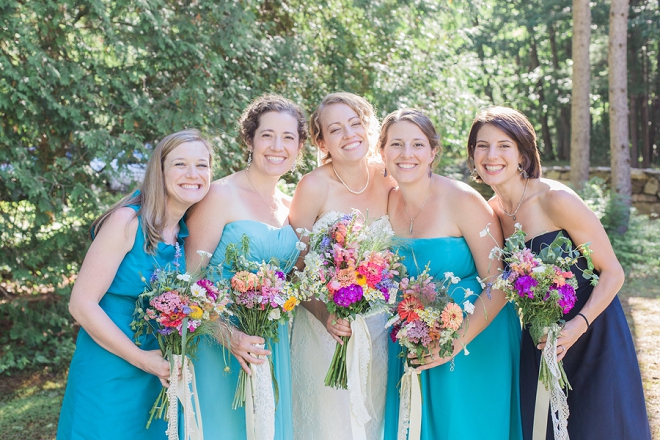 The Bride and her Bridesmaid's before the ceremony!