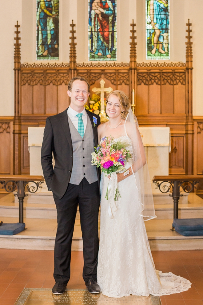 We're swooning over this couple's sweet and traditional ceremony!