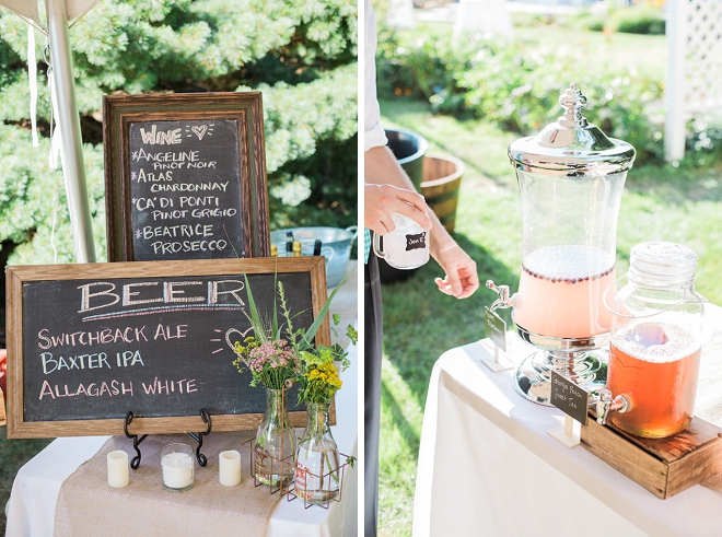 We're loving this couple's darling wedding day details!