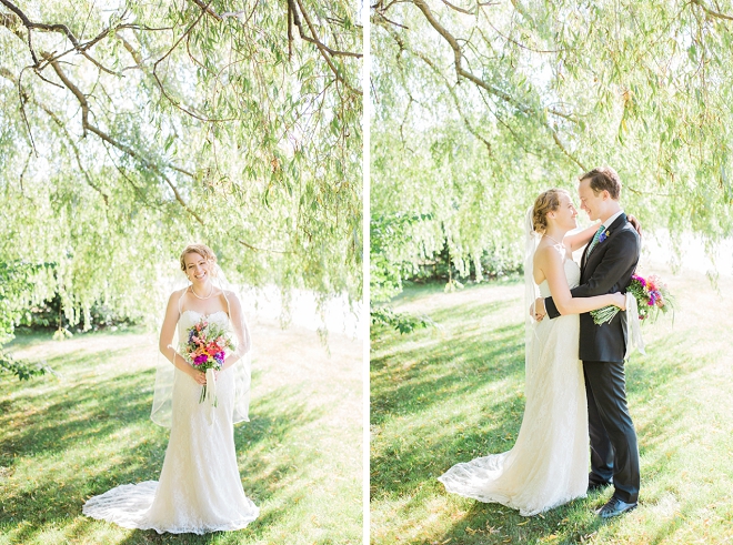 Crushing on this super cute backyard wedding!