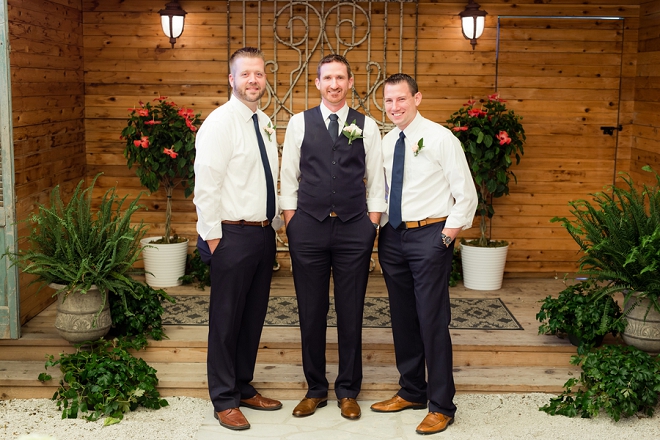 The handsome Groom and his Groomsmen before the ceremony!