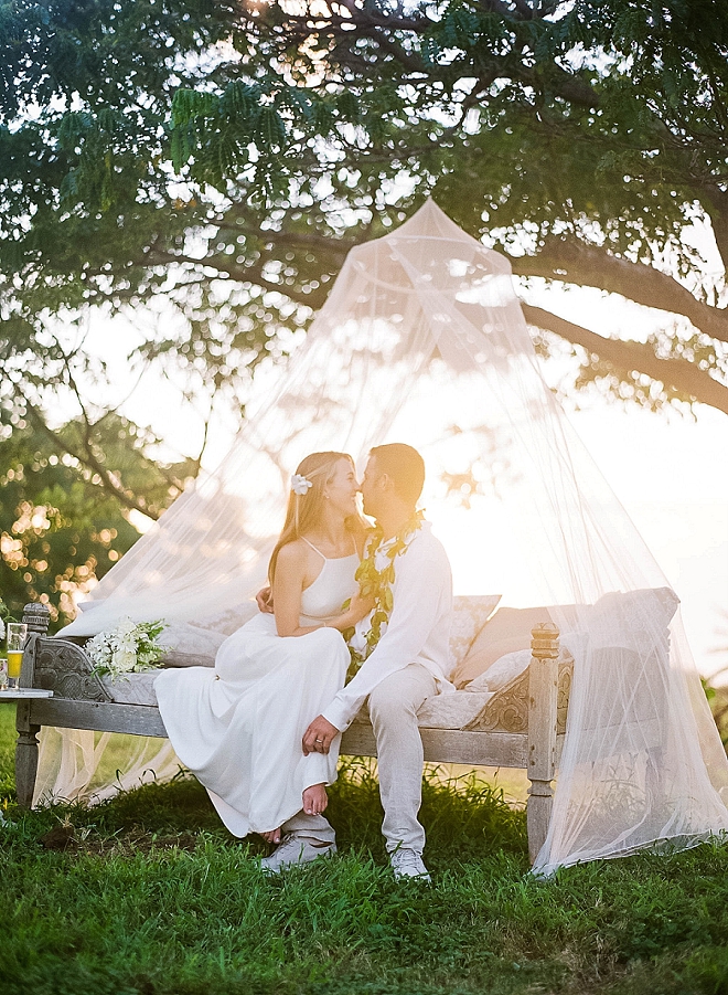 We're in LOVE with this dreamy Maui DIY wedding!