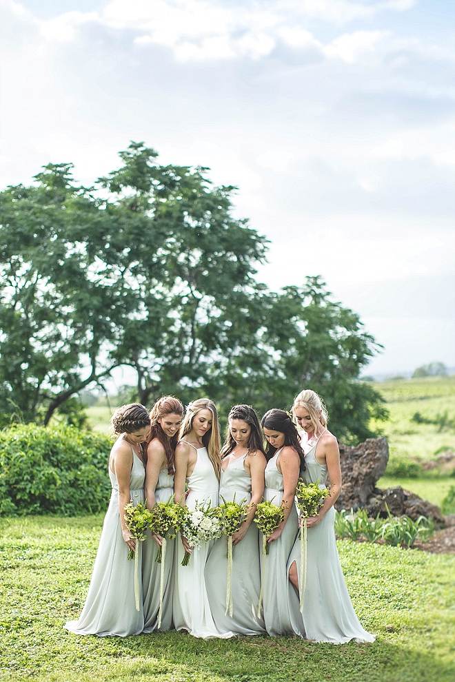 We're loving this Bride and her Bridesmaid's stunning wedding day style!