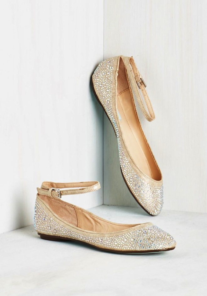 Pretty glitter flats.