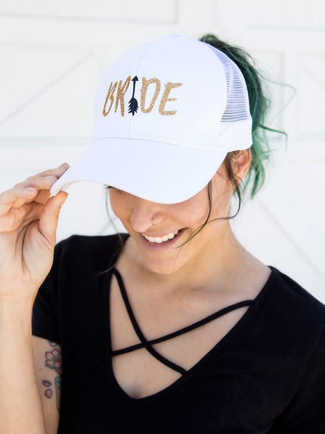 These DIY bride tribe hats are everything!