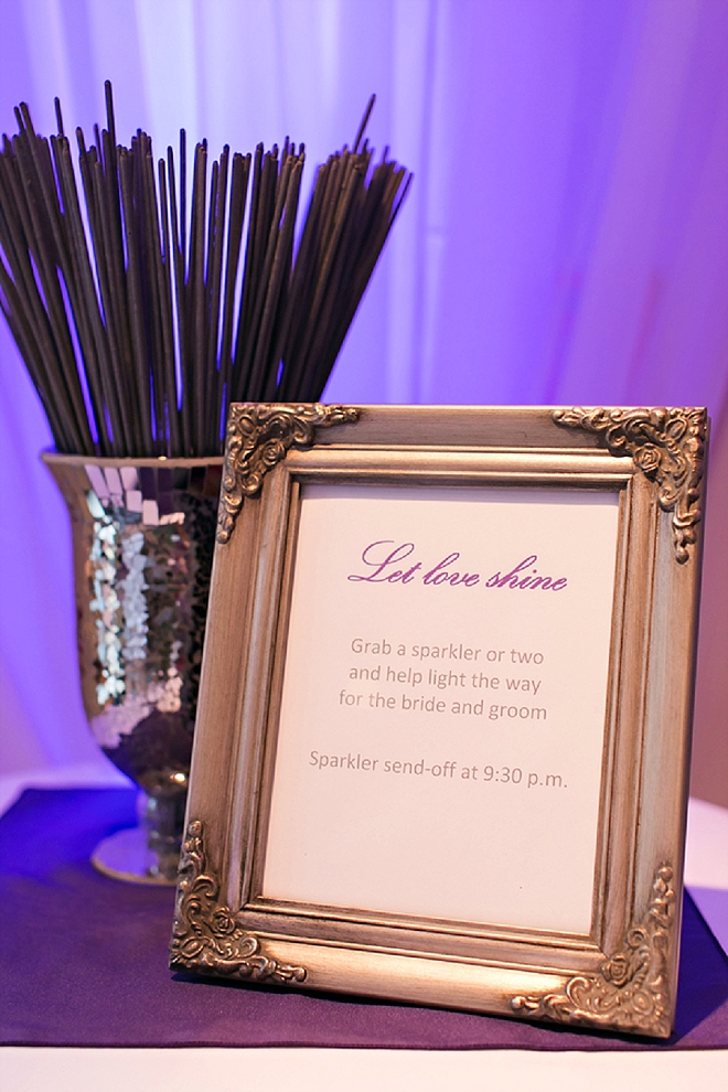 We love a sparkler exit and this darling set-up!