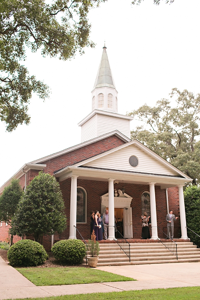 The gorgeous church for this couple's ceremony!