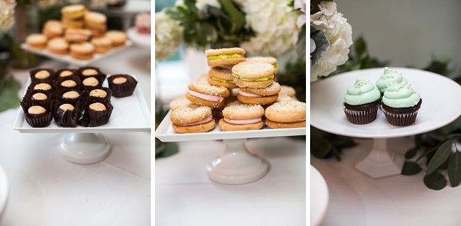 Check out this gorgeous dessert bar filled with cookies and more!