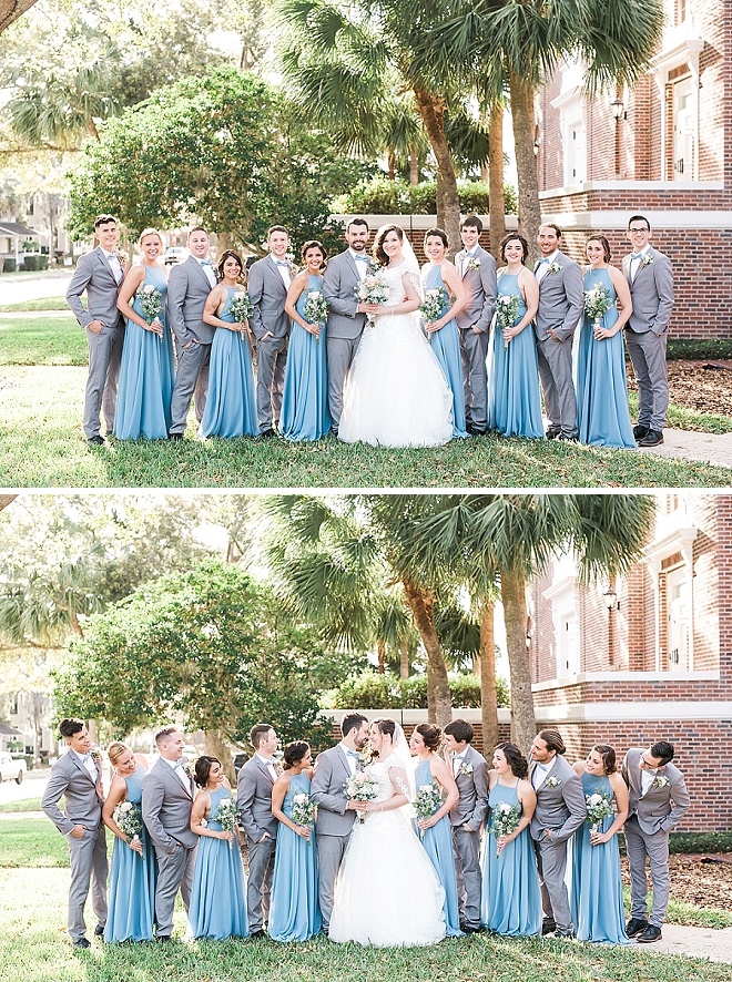 Great snap of the bridal party after the ceremony!