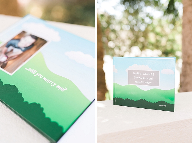 We're in LOVE with this darling wedding proposal book!