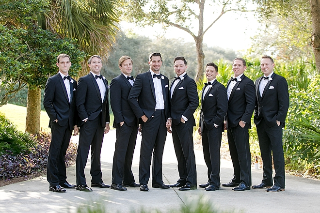 The handsome Groom and his Groomsmen before the ceremony!