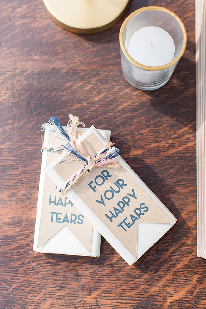 Loving these for your happy tears ceremony favors!