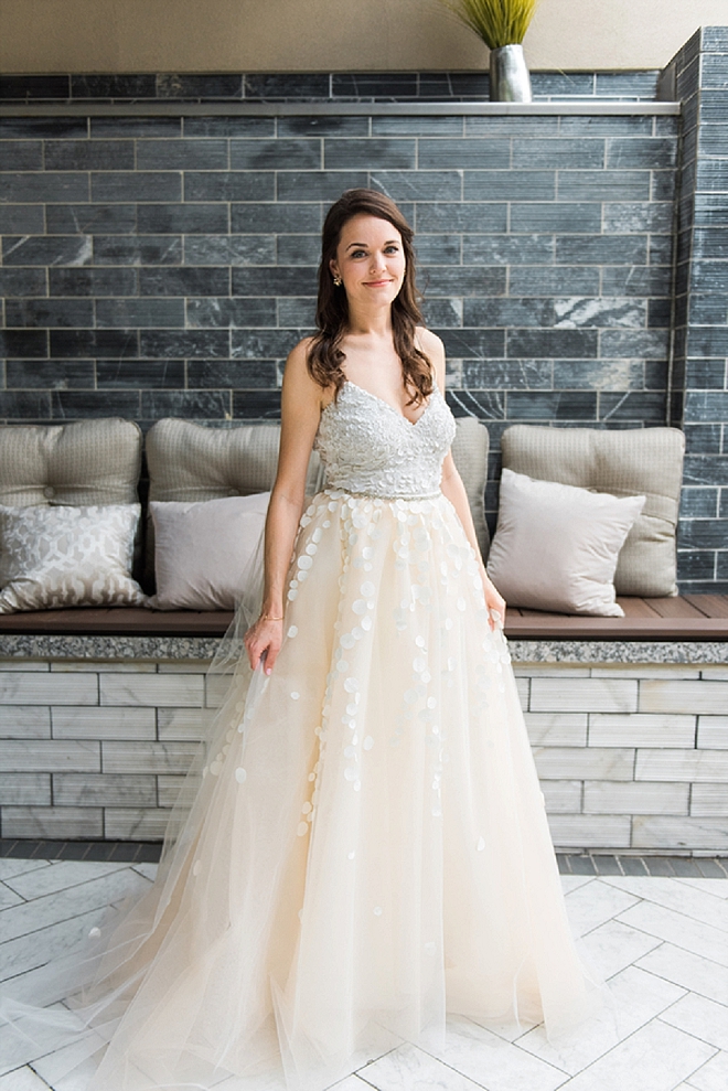 Swooning over this gorgeous Bride and her handmade wedding skirt!