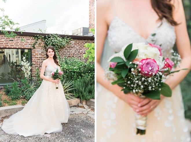 Swooning over this gorgeous Bride and her handmade wedding skirt!
