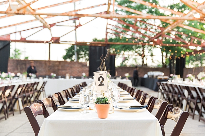Family style reception seating is our favorite!