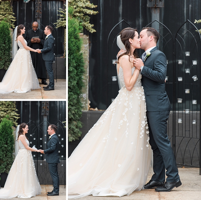 Crushing on this Mr. and Mrs. at their gorgeous ceremony!