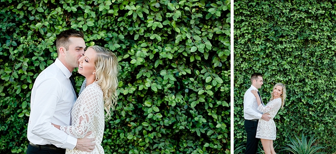 There's nothing more gorgeous than a couple in love in front of a gorgeous greenery wall!