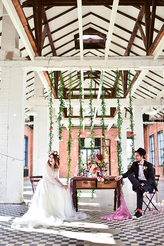 We're in LOVE with this super bright + crafty styled wedding!
