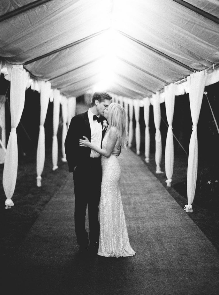 Gorgeous black and white wedding photography.