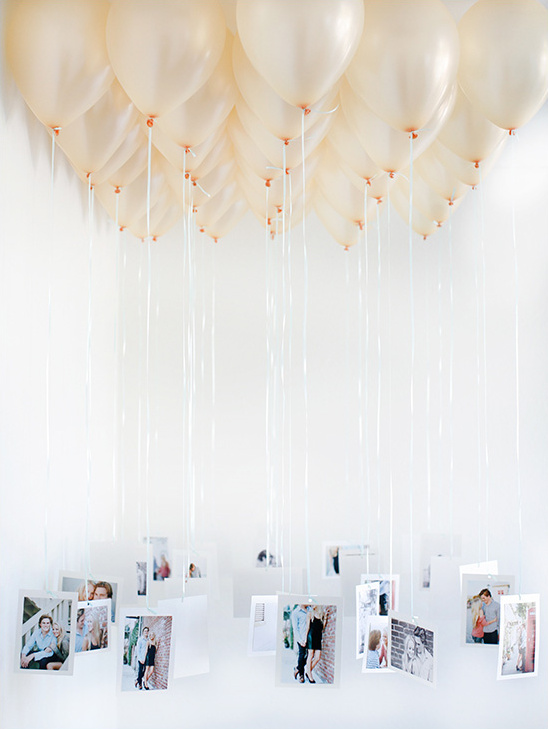 Wedding balloon chandelier or escort cards.  An easy DIY and super affordable.