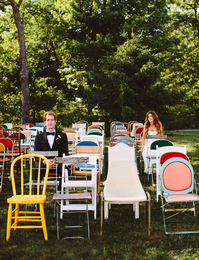 Mix and Match can add a punch of color and quirk to your wedding!