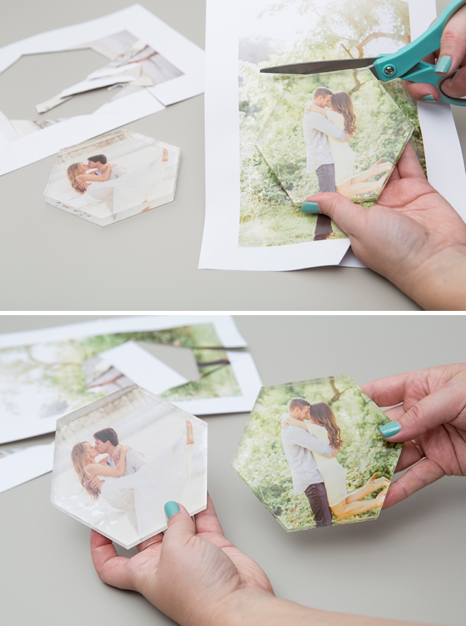 This DIY photo cake topper doubles as a keepsake!