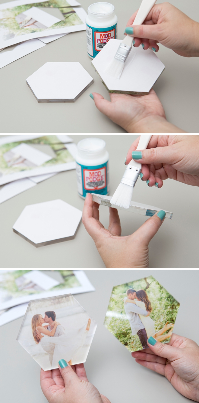 This DIY photo cake topper doubles as a keepsake!