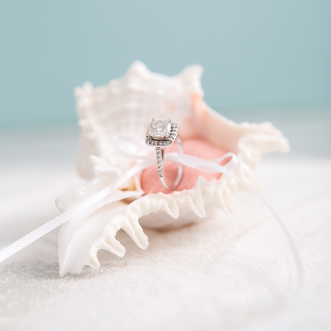 Learn how to make little felt pillows for the inside of seashells for your ring bearer to hold!