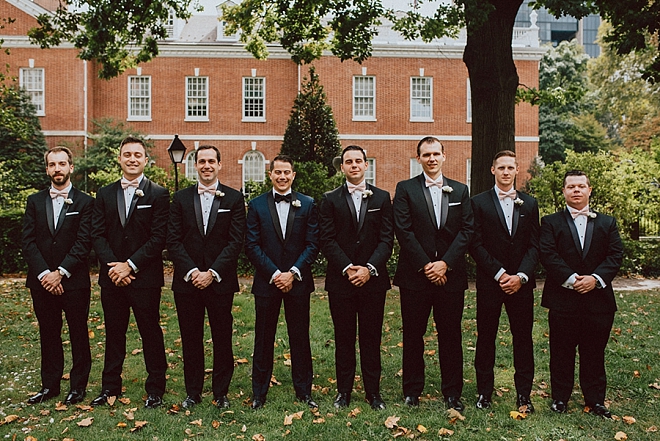 The handsome Groom and his Groomsmen before the ceremony!