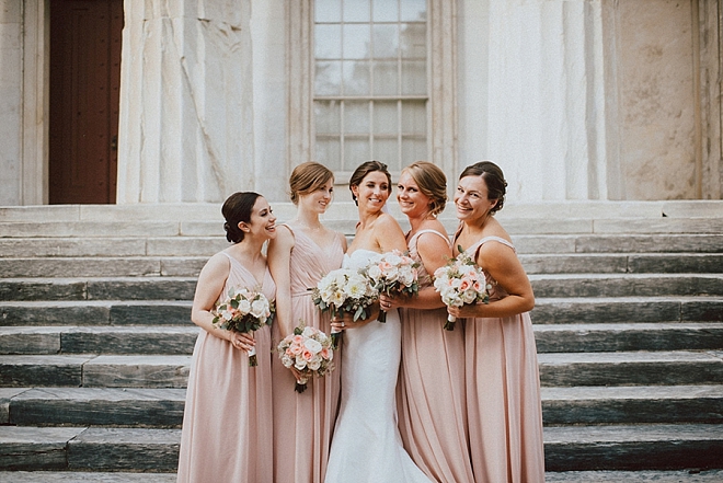 Stunning Bride and her Bridesmaid's before the ceremony!