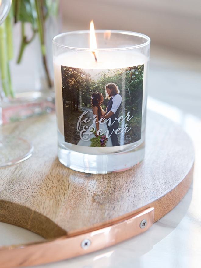 Check out this beautiful custom photo candle from Shutterfly!
