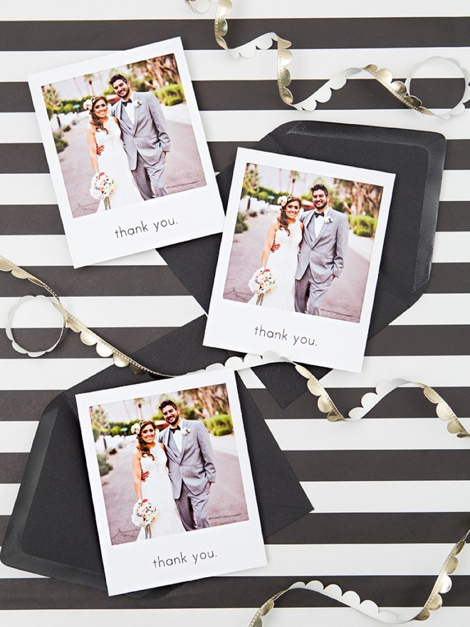 Check out these DIY photo thank you cards!