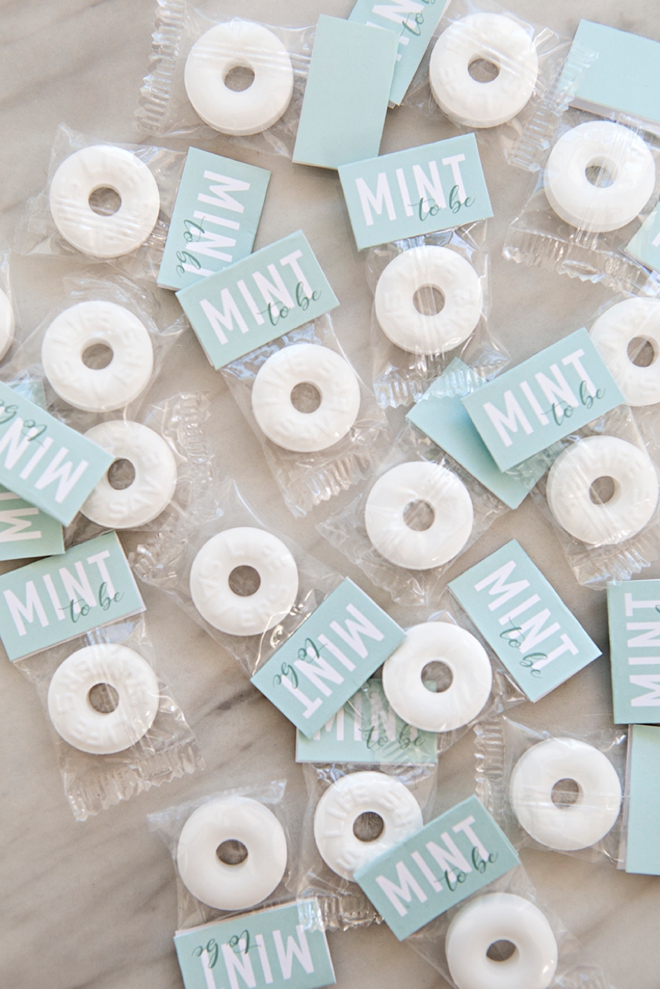 These DIY mint to be favors are to die for!