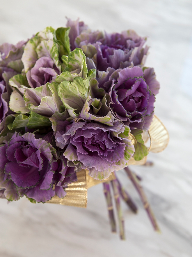 Fresh, farm kale is a wonderful addition to any natural themed wedding!